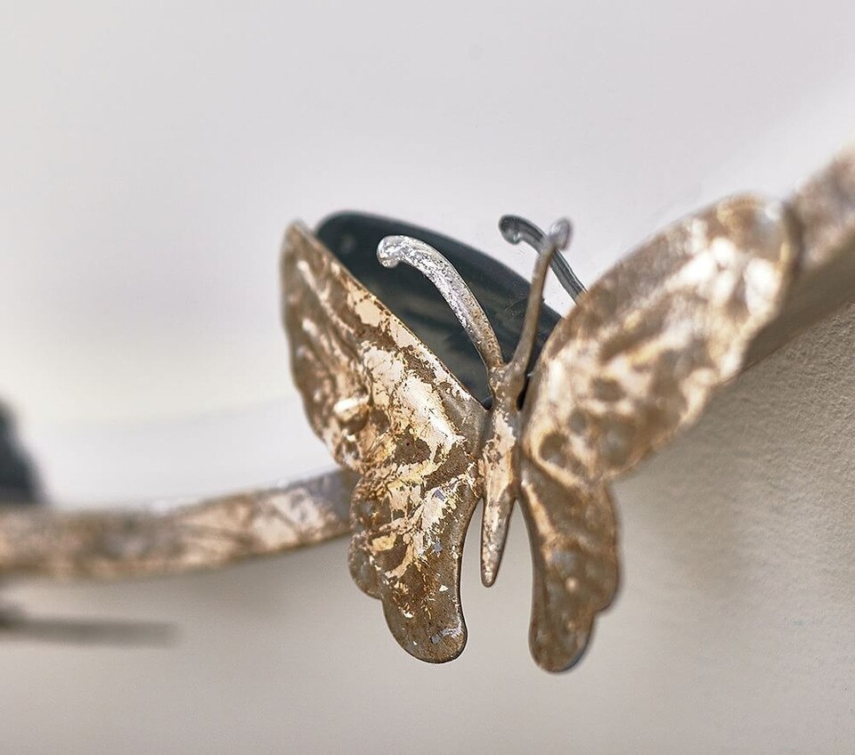 Monique Lhuillier Round Butterfly Mirror Pottery Barn Kids Australia